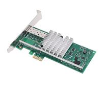 ASHATA Carte Réseau PCI E X1 10 Go, Carte Adaptateur Ethernet, pour Module Réseau Fibre Ethernet PCB à Puce 82599EN, Interface SFP+ X1