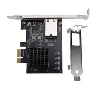 ASHATA Carte Réseau PCIe 10 Go Adaptateur Ethernet PCIe 4.0 10 Gbit/s Efficace pour Centres de Données, PC de Jeu Plug and Play 1 X Carte Réseau 1 X Support Profil Bas