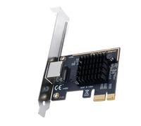 ASHATA Carte Réseau PCIe 5Gbps, avec Puce RTL8126 1 Port RJ45 10/100/1000/2500/5000Mbps pour Le Serveur de Bureau NAS Router