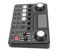 ASHATA Carte Son en Direct Bluetooth, Table de Mixage, Changeur de Voix, LED RGB pour Streaming en Direct, Téléphone Portable, PC de Jeu