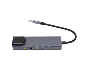 ASHATA Carte Son Externe USB, Adaptateur Optique SPDIF 5.1 Canal avec Puce de Réduction de Bruit, pour PC Computer à OS X Home Theatre