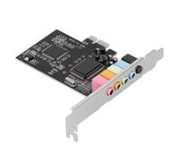 ASHATA Carte son PCI-E 5.1 CMI8738 chip stéréo Card Support pour 7 pour ordinateur de bureau, carte son pour home cinéma, grands jeux 3D, musique