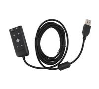 ASHATA Carte Son USB Adaptateur Audio USB vers Jack 3,5 Mm, Adaptateur de Carte Son Audio USB vers Jack 3,5 Mm, Adaptateur avec Prise Casque et Microphone pour Kingston Cloud II