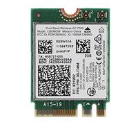 ASHATA Carte WiFi sans Fil, Mini Carte réseau sans Fil 2.4g/5G Dual Band Vitesse 867M + 300M Support Bluetooth 4.0 Interface NGFF / M2 pour AC 7265