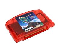 ASHATA Cartouche Open Source pour Console N64, Cartouche de Jeu de Carte Flash Cart de 4 Mo avec Sauvegarde Automatique, Horloge RTC, pour émulateur 64DD S GB GBC Rom et Plus Encore (Rouge