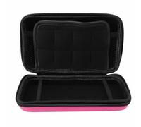 ASHATA Cas de Transport pour 3DS XL/Nouveau 2DS XL, Hard Protective Shell Travel Base avec 8 Jeux de Jeux Pocket Intérieure pour New 3DS - Super NES Edition (Rosâtre)
