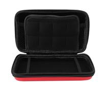 ASHATA Cas de Transport pour 3DS XL/Nouveau 2DS XL, Hard Protective Shell Travel Base avec 8 Jeux de Jeux Pocket Intérieure pour New 3DS - Super NES Edition (Rouge)