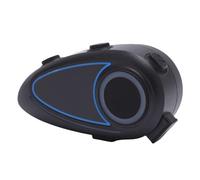 ASHATA Casque Bluetooth, Haut-Parleur de Casque de Moto, étanche IP65, Son Stéréo HiFi, Suppression du Bruit, avec Microphone pour Appel Musical