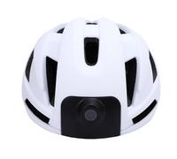 ASHATA Casque de Vélo Intelligent avec Caméra HD 1080P, Casque de Cyclisme WiFi avec Lecteur de Musique intégré à Feu Arrière 170 ° Grand Angle Télécommande pour la sécurité Routière (White)