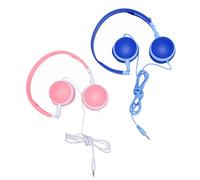 ASHATA Casque Filaire pour Enfants, Ensemble d'écouteurs de vec Prise Jack 3,5 Mm, 12 Paires de Casques en Vrac avec Câble de 1,2 M pour Les Bibliothèques Scolaires, Les Voyages en Avion