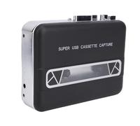 ASHATA Cassette Tape Player, Cassette vers MP3 Convertisseur avec Haut-Parleur intégré 3,5 Mm Jack Portable USB alimenté avec des écouteurs Câble USB et Logiciel pour Le Brûleur de CD