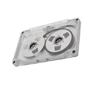 ASHATA Cassettes Vide, Cassette, Cadre en Alliage en Aluminium Bobine Professionnelle pour Bobine Sonde 55 Minutes pour les Musiciens pour l'enregistrement de Musique (Plaque en argent à cadre en