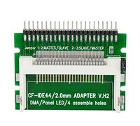 ASHATA CF à 2,5 Pouces IDE HDD 44Pin, Carte mémoire Compact Flash CF à 2,5 Pouces IDE IDE pour Ordinateur Portable Carte Adaptateur Disque Dur SSD, Adaptateur CF, Type de Carte CF Simple