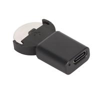 ASHATA Chargeur de Batterie Rechargeable, Chargeur de Batterie de Piles Bouton au Lithium, Chargeur de Piles Bouton USB C Li ION pour LIR2032 LIR1632 LIR2025 (Livré avec Une Batterie