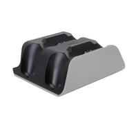 ASHATA Chargeur de Contrôleur pour Contrôleur Edge, Double Station de Charge avec Indicateurs LED, Station de Charge Rapide à Double Contrôleur avec Câble USB (Gris Noir)