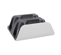 ASHATA Chargeur de Contrôleur pour Contrôleur Edge, Double Station de Charge avec Indicateurs LED, Station de Charge Rapide à Double Contrôleur avec Câble USB (Blanc Noir)