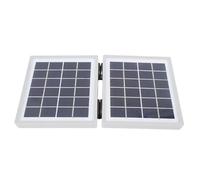 ASHATA Chargeur Solaire Portable 10 W avec Conception Pliable et 2 Ports CC pour Alimentation de Secours (White)