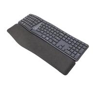 ASHATA Clavier à Fente Ergonomique, Clavier de L'ordinateur sans Fil 111 Touches avec Une Durée de la Batterie de 200 Heures Double Pieds Réglables et Poignet en Mousse à Mémoire pour