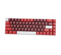 ASHATA Clavier de Jeu 60% sans Fil, Clavier Mécanique RVB, 68 Touches Bluetooth 2,4 GHz Type C, Clavier de Jeu Compact Filaire, Interrupteur Bleu pour HarmonyOS pour Android pour iOS