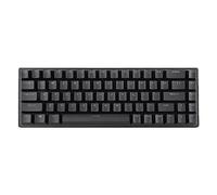 ASHATA Clavier de Jeu Compact à 68 Touches, Commutateur Bleu Mécanique, 10 Modes Rétroéclairés RVB, Renversement des Touches N, Plug and Play pour Les Joueurs FPS (Black)