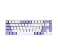 ASHATA Clavier de Jeu Mécanique Portable 60% avec Interrupteur Rouge, Modes D'éclairage Multiples RVB Compact 68 Touches 2,4 G BT Type C, Clavier Filaire pour pour Android pour iOS