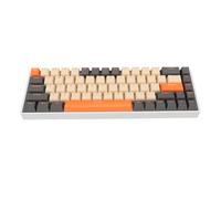 ASHATA Clavier de Jeu Mécanique Portable 60% Clavier de Jeu Filaire de Type C, Clavier de Jeu rétroéclairé RVB 68 Touches avec Interrupteur Rouge, pour PC, Ordinateur Portable