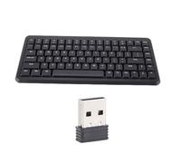 ASHATA Clavier de Jeu sans Fil 75% 2,4 G Bluetooth 5.1, 84 Touches, Clavier D'Ordinateur Silencieux avec pavé Numérique, Mode Veille, pour Ordinateur Portable, PC de Bureau, (Black)