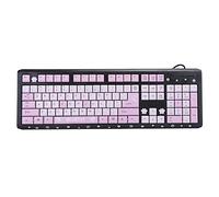 ASHATA Clavier Filaire USB, Mini Clavier USB Filaire Ultra-Mince Dessin animé Mignon, ergonomie étanche Clavier Filaire USB pour Ordinateur Portable de Bureau à Domicile Universel(Noir)