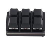 ASHATA Clavier Mécanique à Une Main, Prise en Charge NKRO, Raccourcis Clavier, Démarrage en Un 6 Touches Entièrement Programmables Flottantes pour Clavier USB