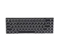 ASHATA Clavier Mécanique Filaire, Rétroéclairage RVB, Mini Clavier Filaire Compact à 68 Touches, Clavier de Jeu Rétro avec Interrupteur Bleu pour Ordinateurs de Bureau et Portables (Black)