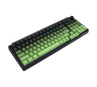 ASHATA Clavier Mécanique sans Fil, 5.0 2,4G USB Câblé C 85 Touches Compacte RVB Clavier de Jeu rétro-éclairé avec des Commutateurs Optiques Swappables Chauds pour PC (Vert dégradé)