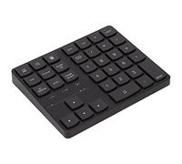 ASHATA Clavier Numérique sans Fil à 35 Touches, Clavier Numérique USB 2,4 G Design Ergonomique, Clavier Silencieux à Rebond Rapide, Clavier de Jeu à Une Main pour Ordinateur Portable de Bureau