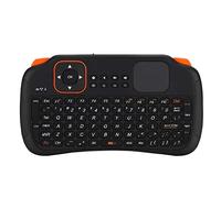 ASHATA Clavier QWERTY sans Fil 2,4 G, Mini Clavier USB 83 Touches avec Pavé Tactile pour Télécommande Android, Léger Portable sans Fil avec Pavé Tactile Intégré