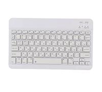 ASHATA Clavier Russe sans Fil 10 Pouces, Clavier Professionnel Bluetooth sans Fil Ultra-Mince Portable Compatible avec Le système iOS/Android/Windows