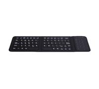 ASHATA Clavier sans Fil Pliable avec pavé Tactile et Charge Numérique 5.0USB, Clavier de Voyage Portable de Poche Ultra-Mince