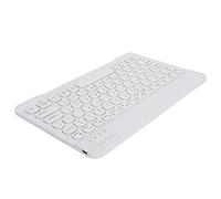 ASHATA Clavier sans Fil Portable Ultra Fin, Mini Clavier 10 Pouces, Clavier à Capuchon Rond Portable Rétro-éclairé RGB, Clavier 3.0, pour Tablette, Téléphone, Ordinateur Portable, PC