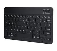 ASHATA Clavier sans Fil Ultra-Mince Universel, Clavier Rechargeable USB Rétro-éclairé Coloré pour Tablettes de Téléphones Intelligents D'ordinateur Portable