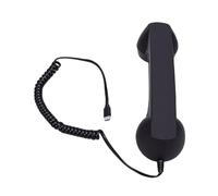ASHATA Combiné Téléphonique Rétro élégant avec Fonction Plug and Play pour des Conversations Claires (Black)