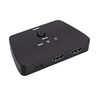 ASHATA Commutateur Bidirectionnel 2.1, Répartiteur 2.1 8K 60 Hz 48 Gbit/s avec Commutation Automatique pour des Jeux Fluides et Un Cinéma Maison