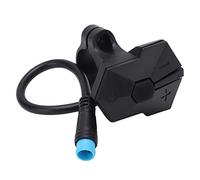 ASHATA Commutateur de Conversion de Vélo à 4 Broches, Commande de Guidon de Commutateur de Bouton, Moniteur de Vélo électrique Affiche Les Boutons de Contrôleur de Panneau de
