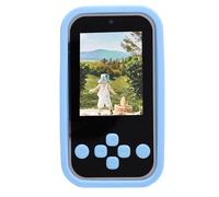 ASHATA Compact 1080p Caméscope de Caméra de Dessin animé, Filtres et Haut-parleurs Amusants Intégrés, Lecteur Mp3 de Lampe de Poche de 2,4 "LCD, Enregistreur Vidéo Selfie pour Les (Blue)