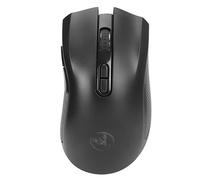 ASHATA Conception Ergonomique, Souris sans Fil Récepteur USB 2,4 G Souris de Bureau Ergonomique Rétroéclairée RVB Ultra Fine avec DPI Réglable pour Win 11 (Black)