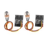 ASHATA Contrôleur de Ventilateur PC 2 Pièces, Adaptateur de Ventilateur 3 Broches 4 Broches, Contrôleur de Ventilateur PWM pour Boîtier PC