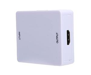 ASHATA Convertisseur VGA vers, Adaptateur de Boîtier de Conversion Mini HD 1080P VGA vers, Adaptateur de Convertisseur VGA vers pour PC Portable écran Projecteur D'ordinateur (Blanc)