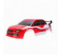 ASHATA Coque de Carrosserie de Voiture RC Légère, Conception de Style de Course pour Voitures Télécommandées SANYAO 1201 1/12, Installation Facile (Rouge)