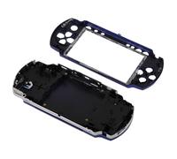 ASHATA Coque de Protection Complet Boîtier Housse de Remplacement Coque Antidérapante avec kit de Boutons pour 1000 Console de Jeu (Bleu)