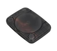 ASHATA Coque de Remplacement pour Console Rétro, étui Translucide Léger pour , Idéal pour Les Collectionneurs, Kit Complet avec Accessoires Inclus (Noir Transparent)