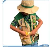 Ashata Costume d'explorateur pour enfants 2Pcs Kids Explorer Costume Set Vest And Hat Outdoor Explorer Kit puericulture coffre