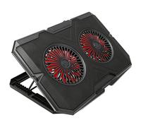 ASHATA Coussin de Refroidissement pour Ordinateur Portable, 2 Ventilateurs Silencieux 2 Ports USB, Refroidisseur pour Ordinateur Portable avec Lumière RVB, Coussin de Refroidissement