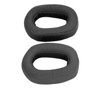 ASHATA Coussinets de Rechange en Tissu Maille Confortable pour Casque de Jeu sans Fil G435, Coussinets d'oreille à Isolation Sonore Douce avec Mousse Haute densité (Black)